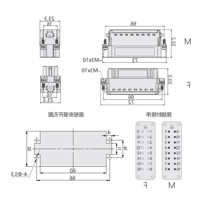 Male core, shrapnel crimping, fit H16A shell, HAS-016-M, 09200162633